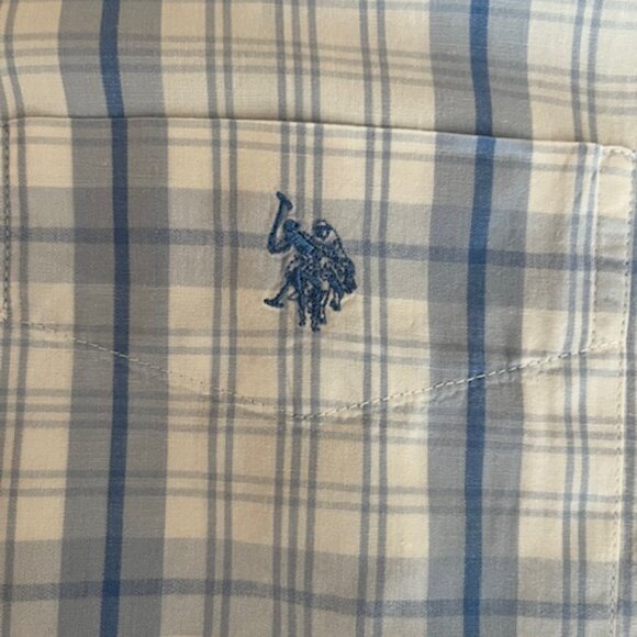 U.S. Polo Assn Mens Short Sleeve Button Down Shirt ; Cotton ; XXL ; Vintage - Picture 6 of 10